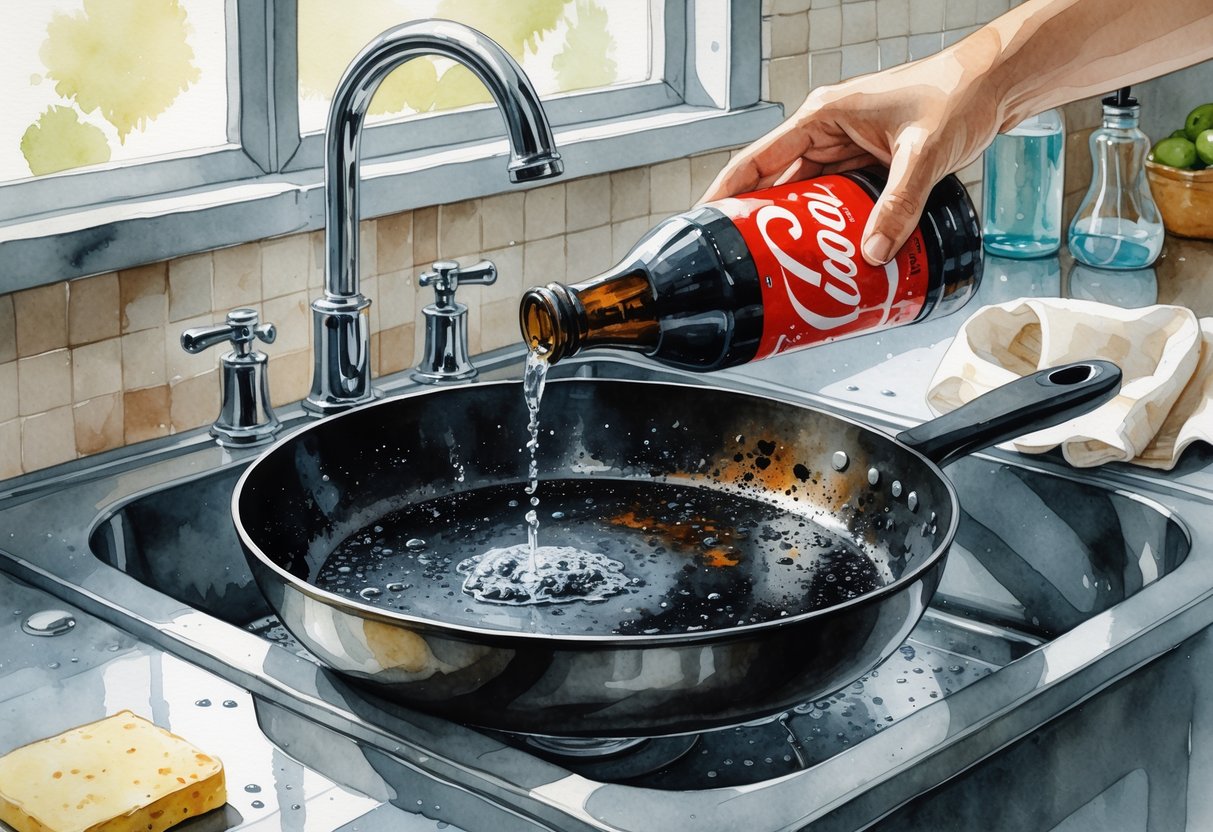 How to Clean a Burnt Pan with Coke: Kitchen Rescue Guide