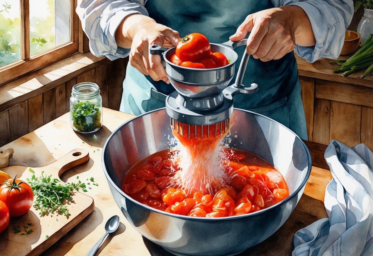 How To Use Food Mill For Tomatoes