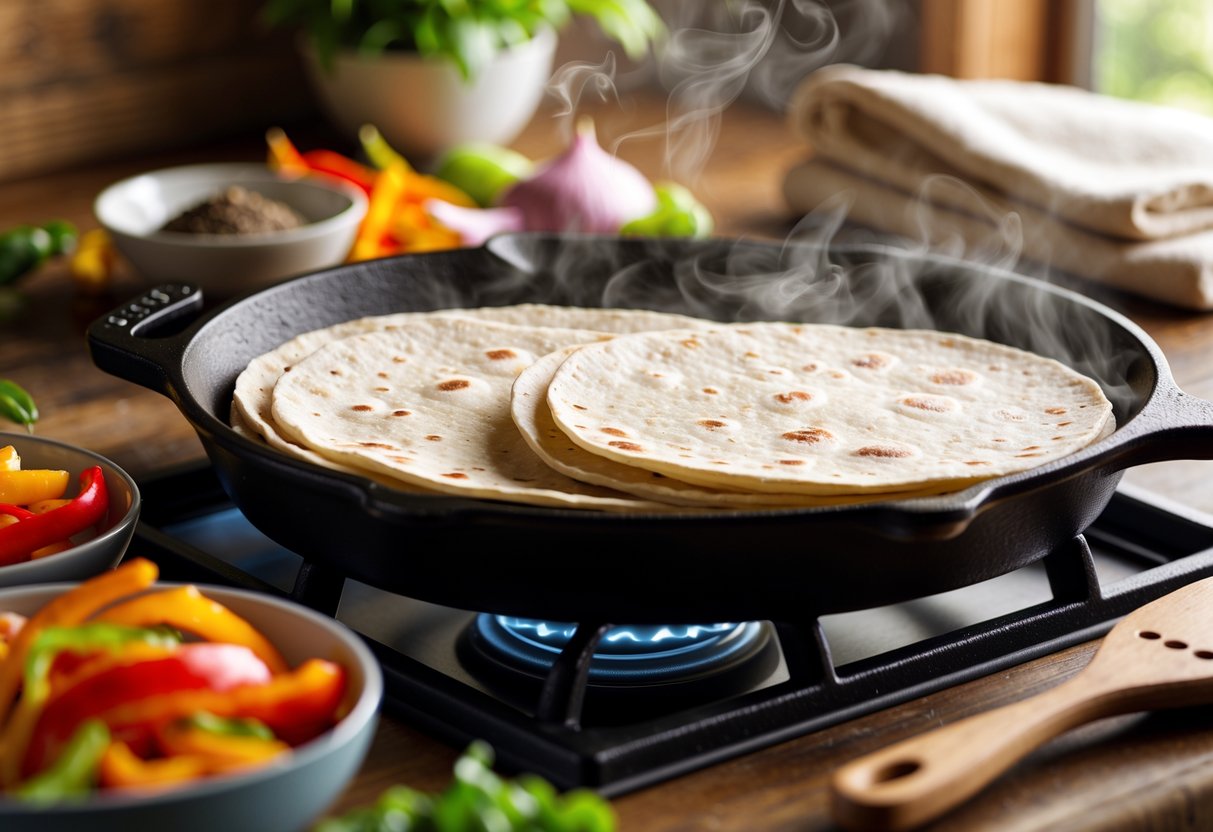 How to Heat Flour Tortillas for Fajitas: Steamy and Pliable in Seconds