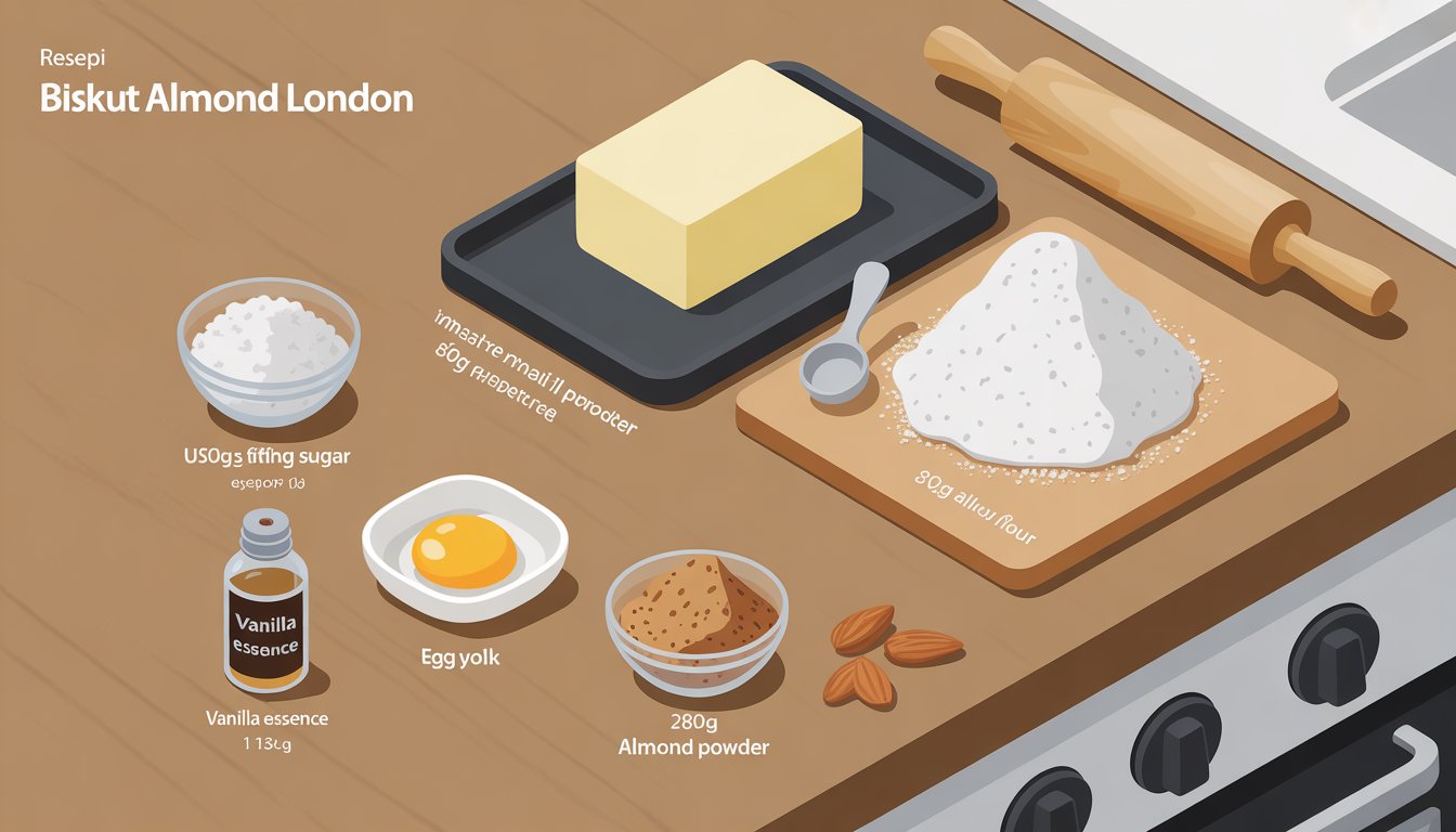 Resepi Biskut Almond London