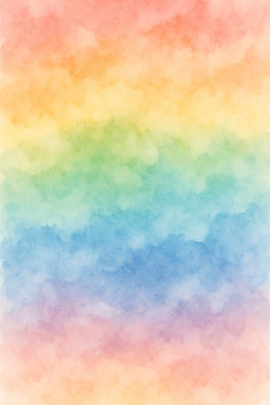 A colorful abstract scene with softly blended rainbow hues creating a smooth, cloud-like background.
