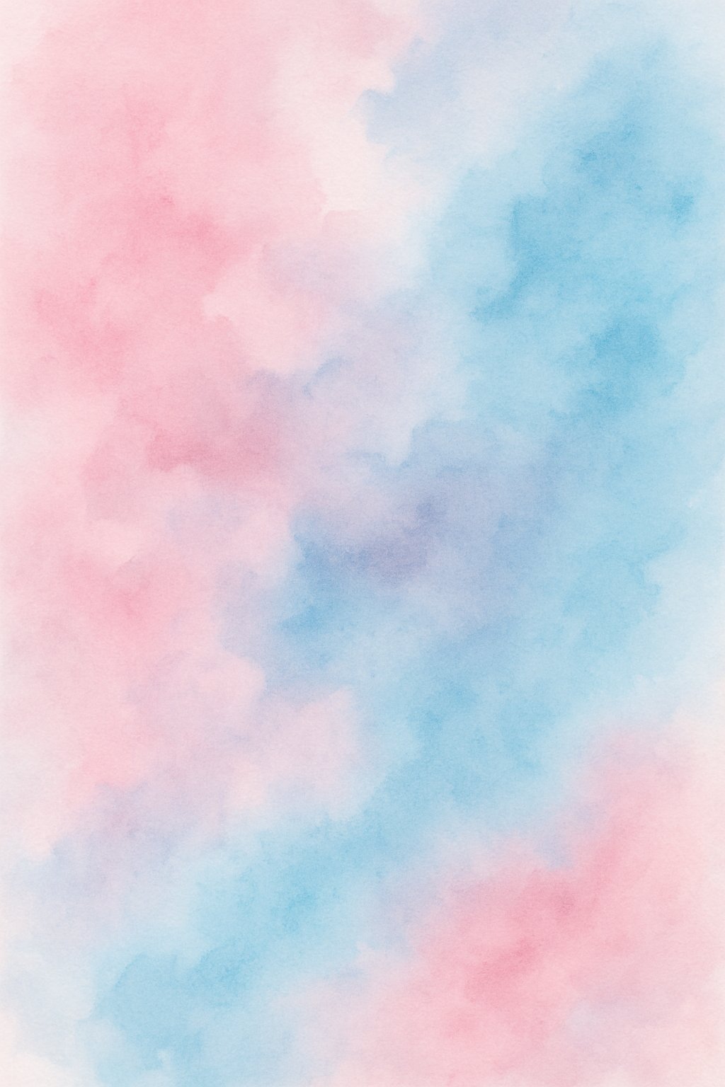 A soft blend of pink and blue colors merging smoothly across the image.