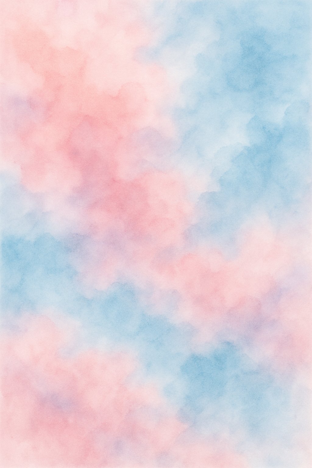 A soft blend of pink and blue colors flowing together with smooth transitions and cloud-like textures.