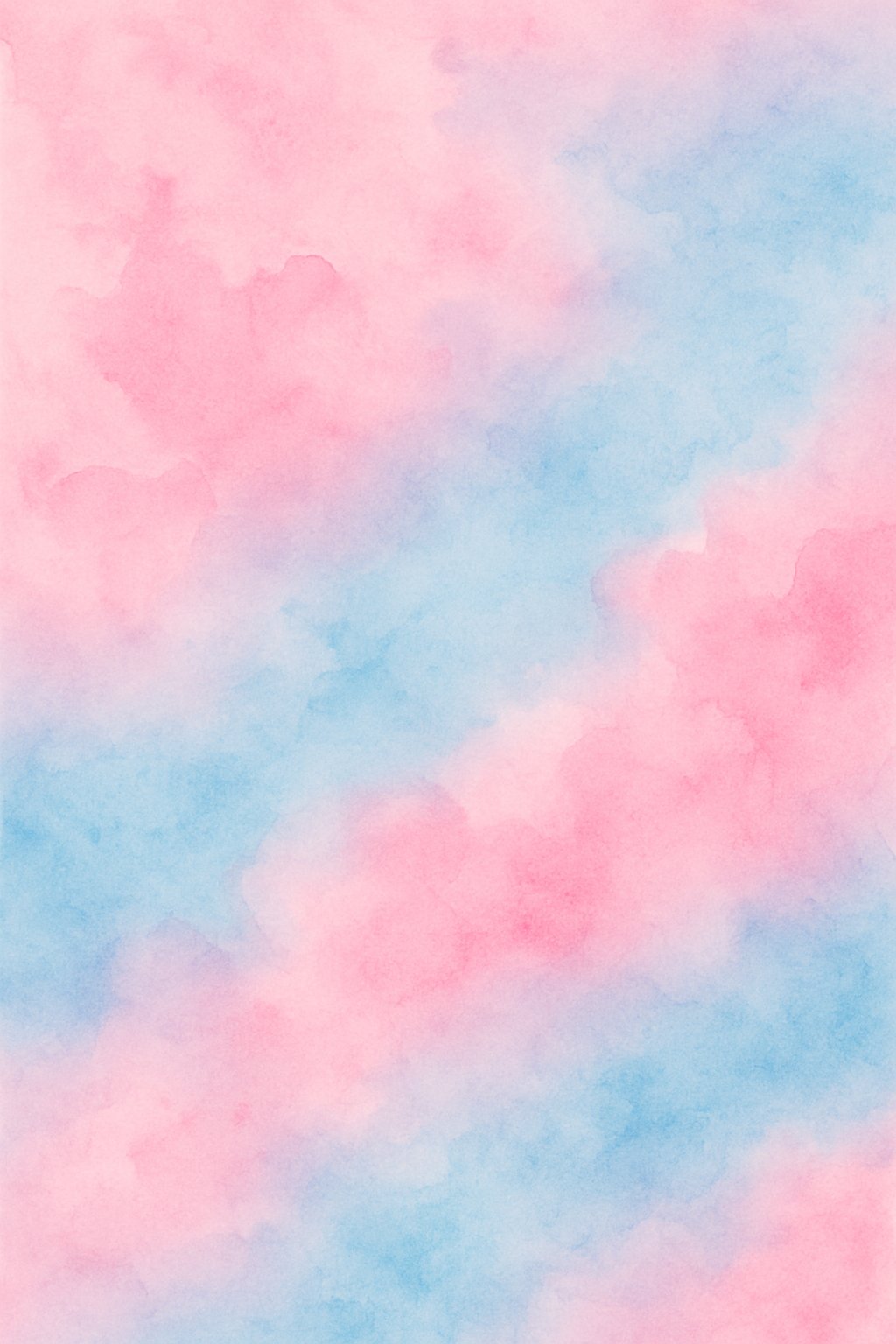 A soft blend of pink and blue colors flowing together in a smooth, cloud-like pattern.