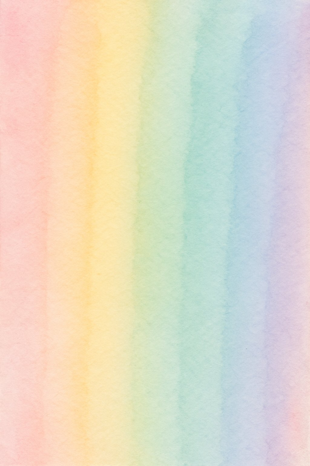 A gentle gradient of seven pastel colors blending smoothly into each other on textured paper.