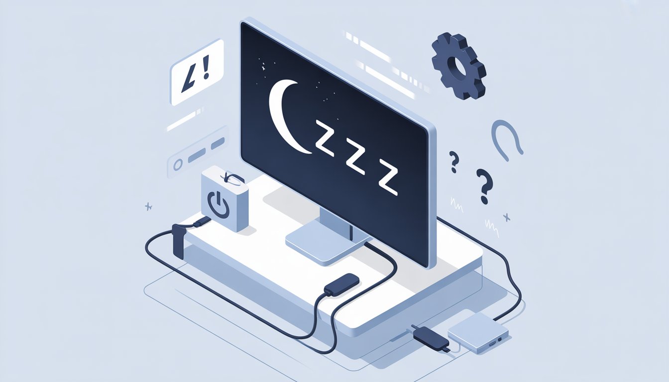 Monitor Going to Sleep