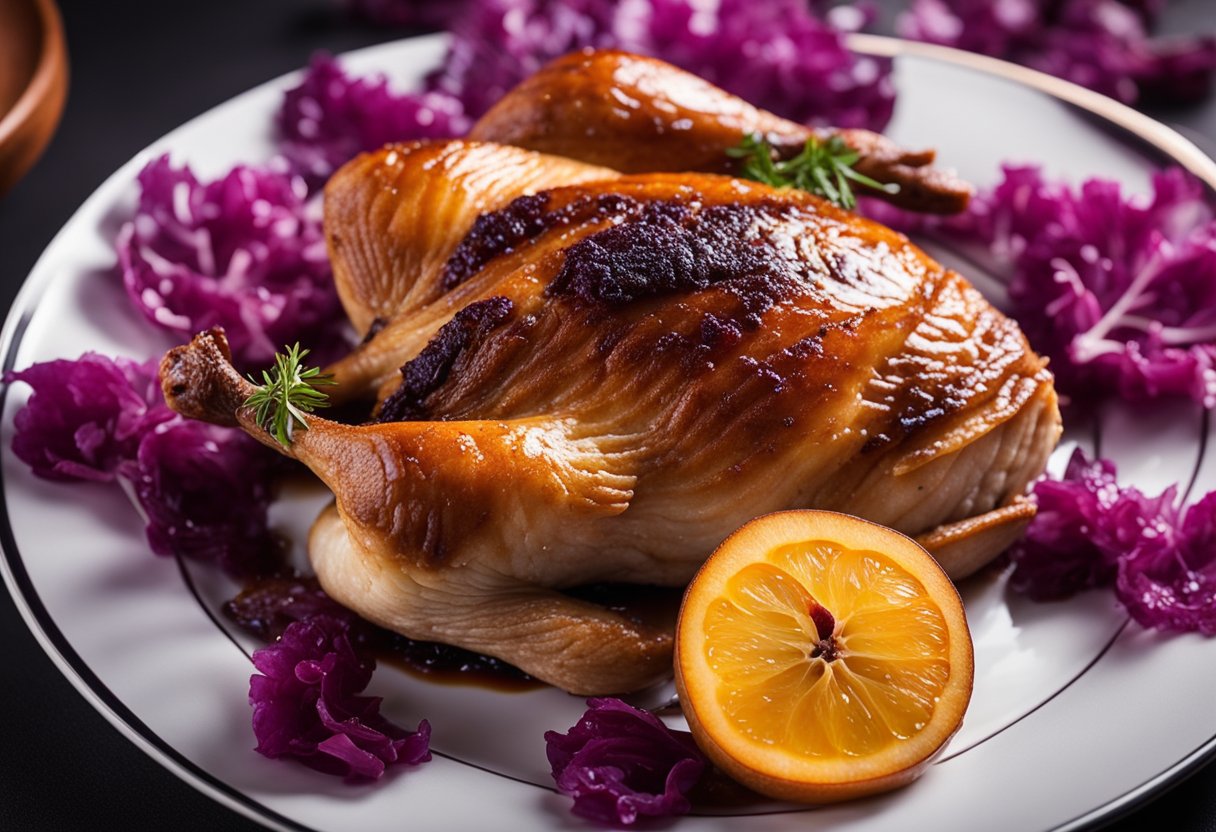 Gänsebraten mit Pflaumenfüllung und Rotkohl: Festliches Rezept für die ...