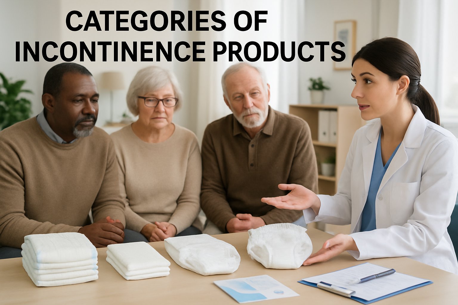 Categories of Incontinence Products
