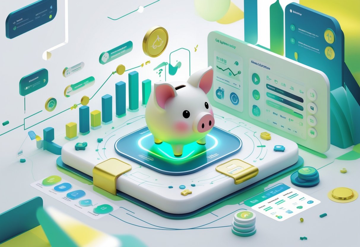 Ilustrasi profesional yang menunjukkan faktor-faktor yang mempengaruhi jam bermain puncak dalam permainan You Can Piggy Bank On It™ berdasarkan data pemain asli tahun 2025, dengan gambar celengan digital dan grafik data di sekitarnya.