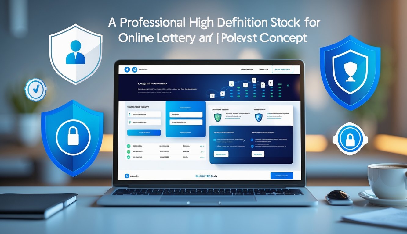 Seorang pengguna duduk di depan laptop dengan tampilan situs togel online yang profesional dan aman di layar.