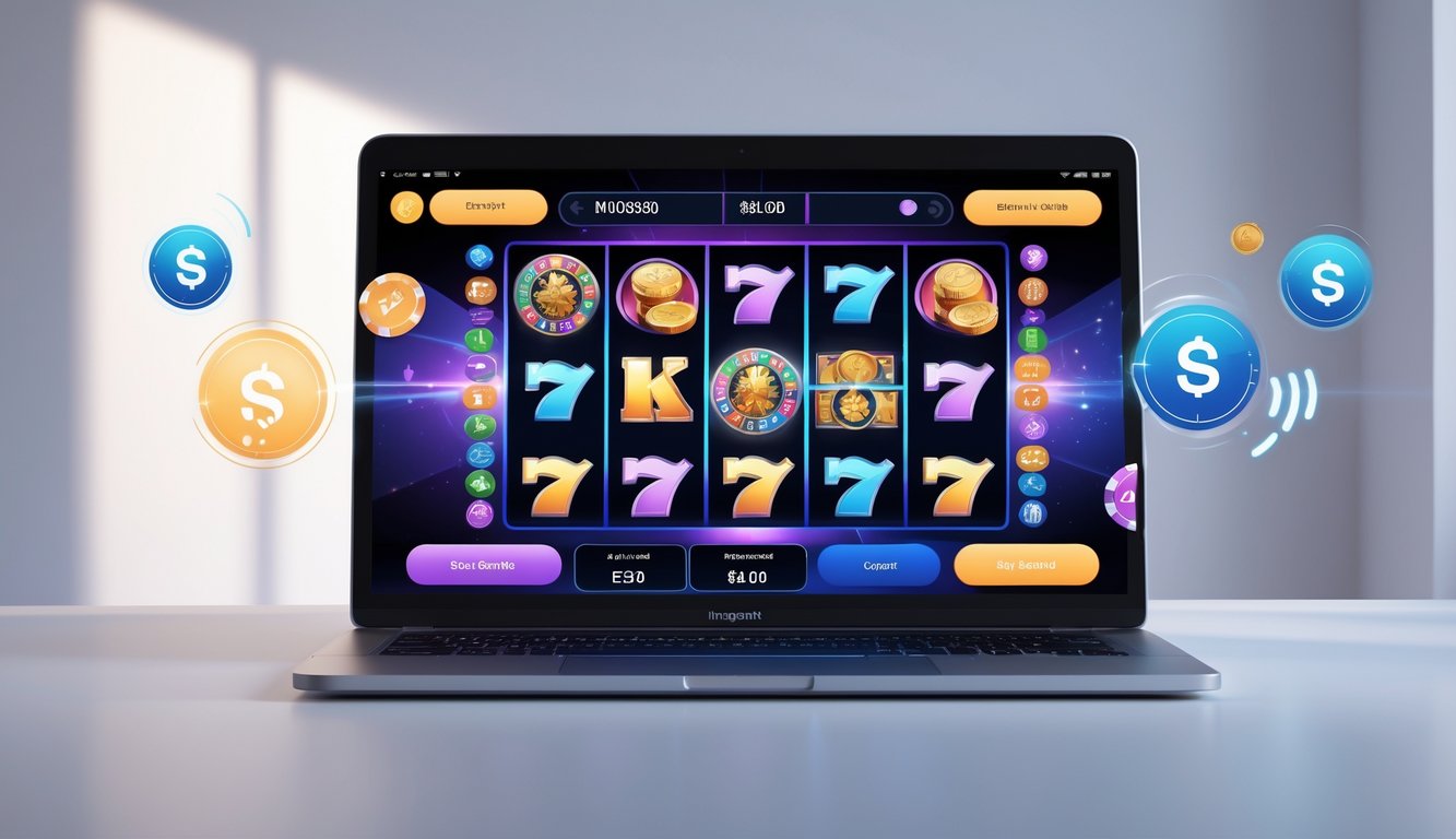 Seorang pengguna sedang melakukan transaksi deposit pulsa tanpa potongan pada permainan slot online melalui perangkat digital.