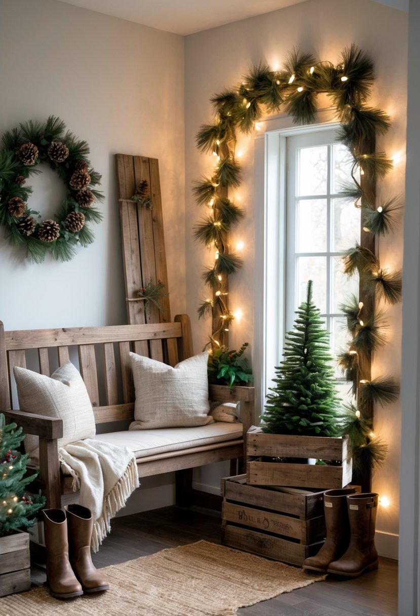 16 Stylish Entryway Christmas Decor Ideas to Welcome Guests | Mummy Time