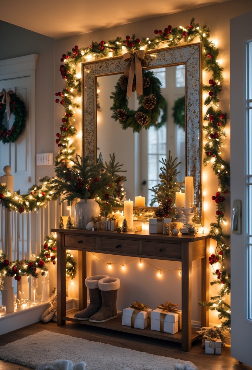 16 Stylish Entryway Christmas Decor Ideas to Welcome Guests | Mummy Time