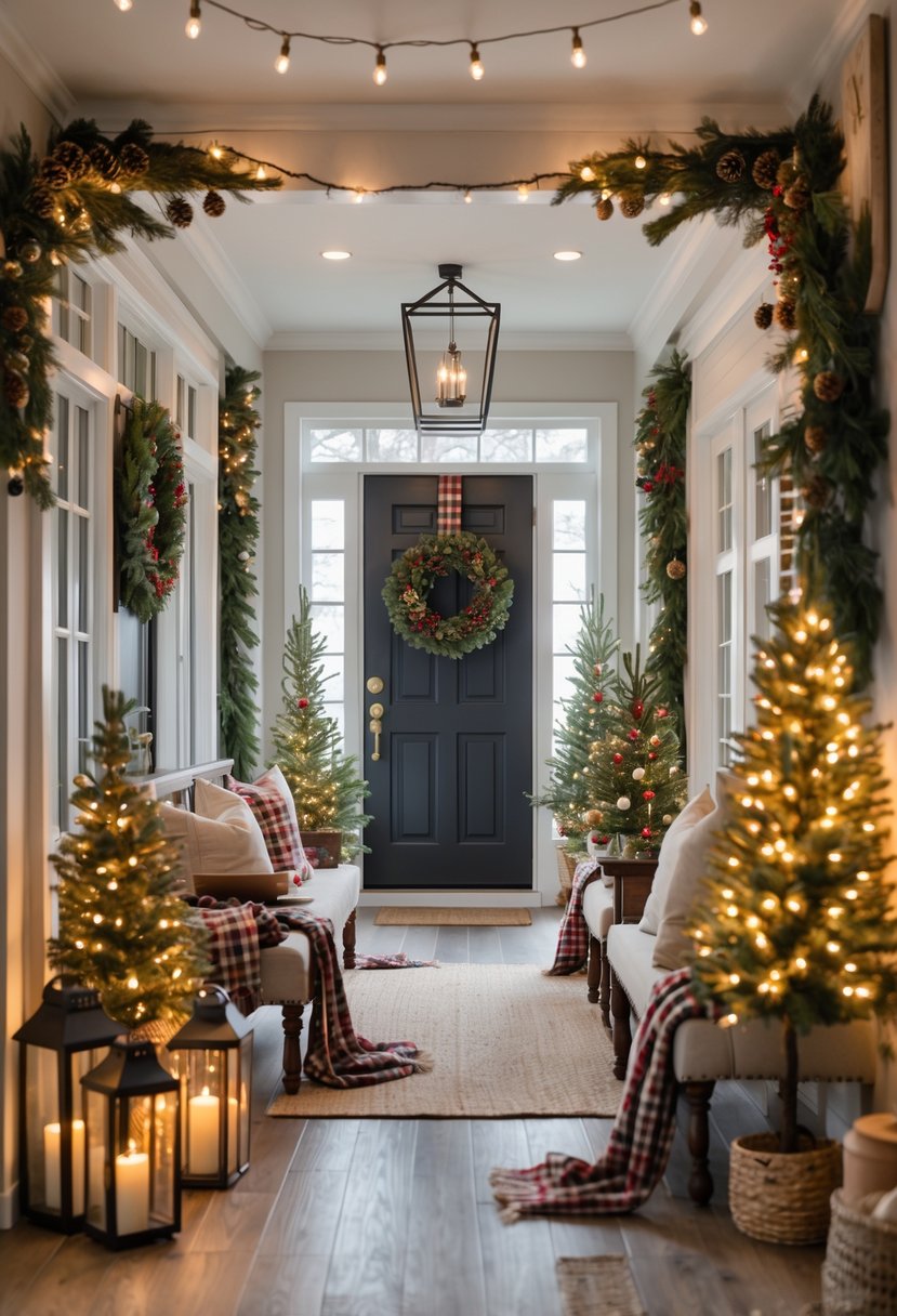 16 Stylish Entryway Christmas Decor Ideas to Welcome Guests | Mummy Time