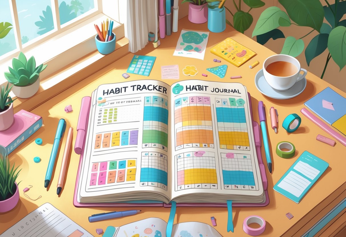 Tracking Habits With Bullet Journals For Stay At Home Moms