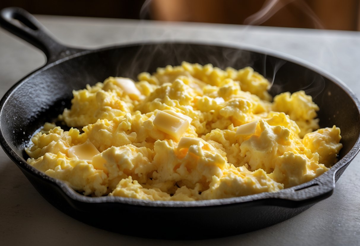 Scrambled Eggs on Cast Iron Recipe: Easy Step-by-Step Guide - Drool Recipes