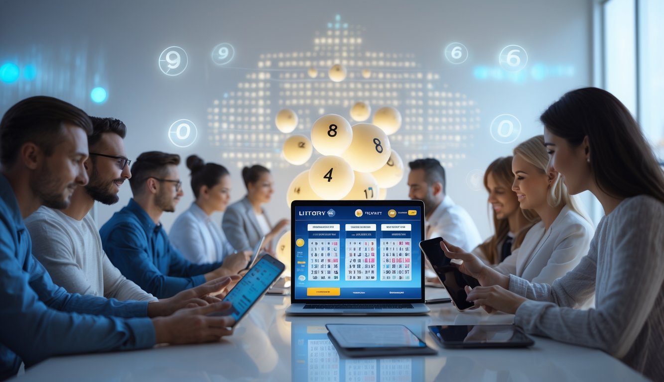 Beberapa orang menggunakan perangkat digital untuk bermain lotere online dalam suasana yang modern dan terpercaya.