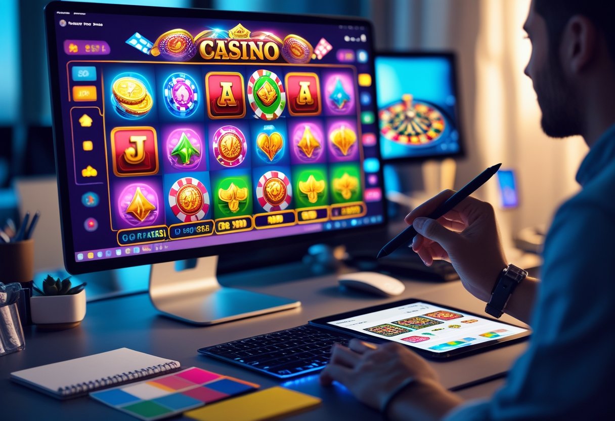 casino-themed user interface designs 