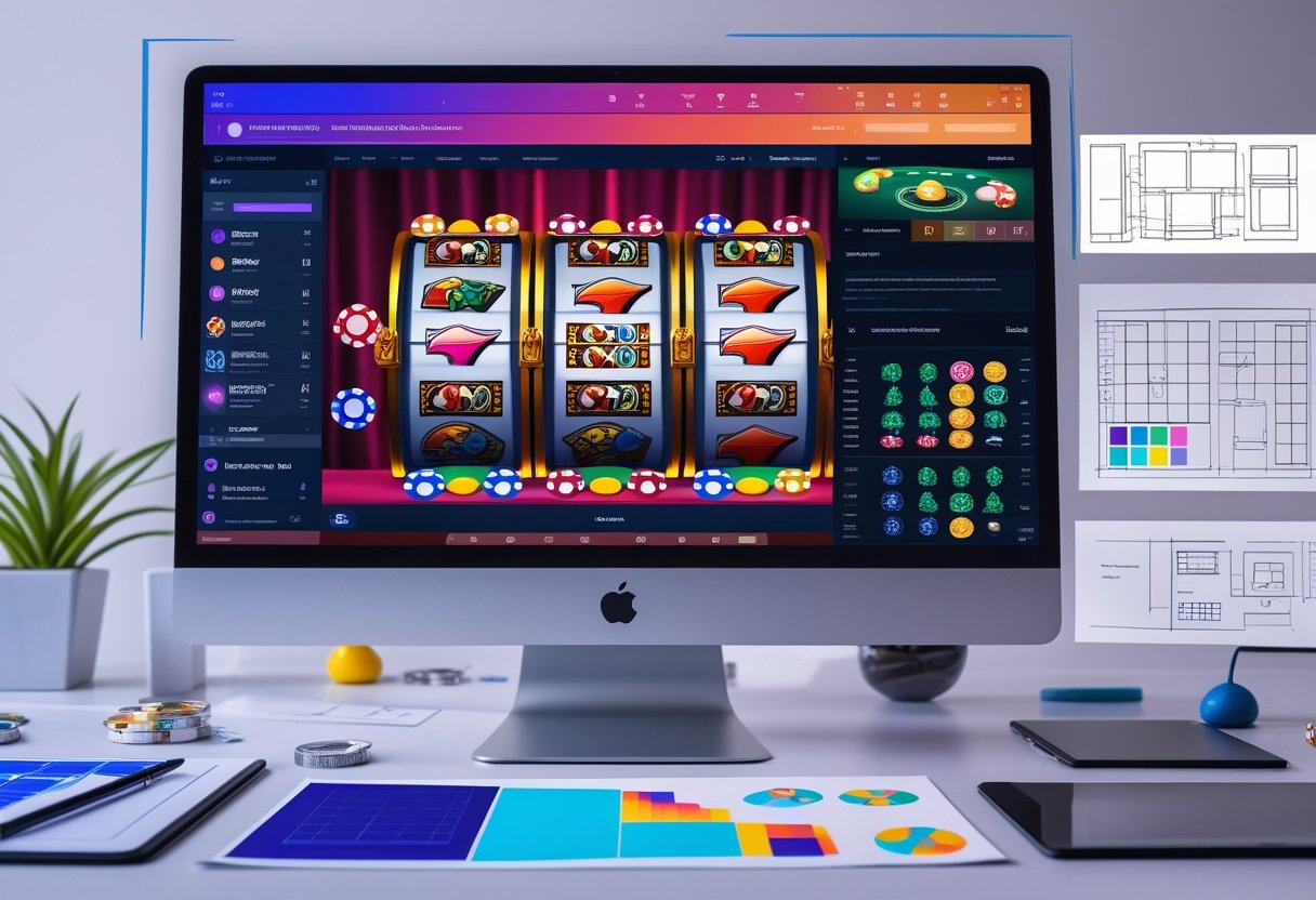A computer screen showing an online casino interface