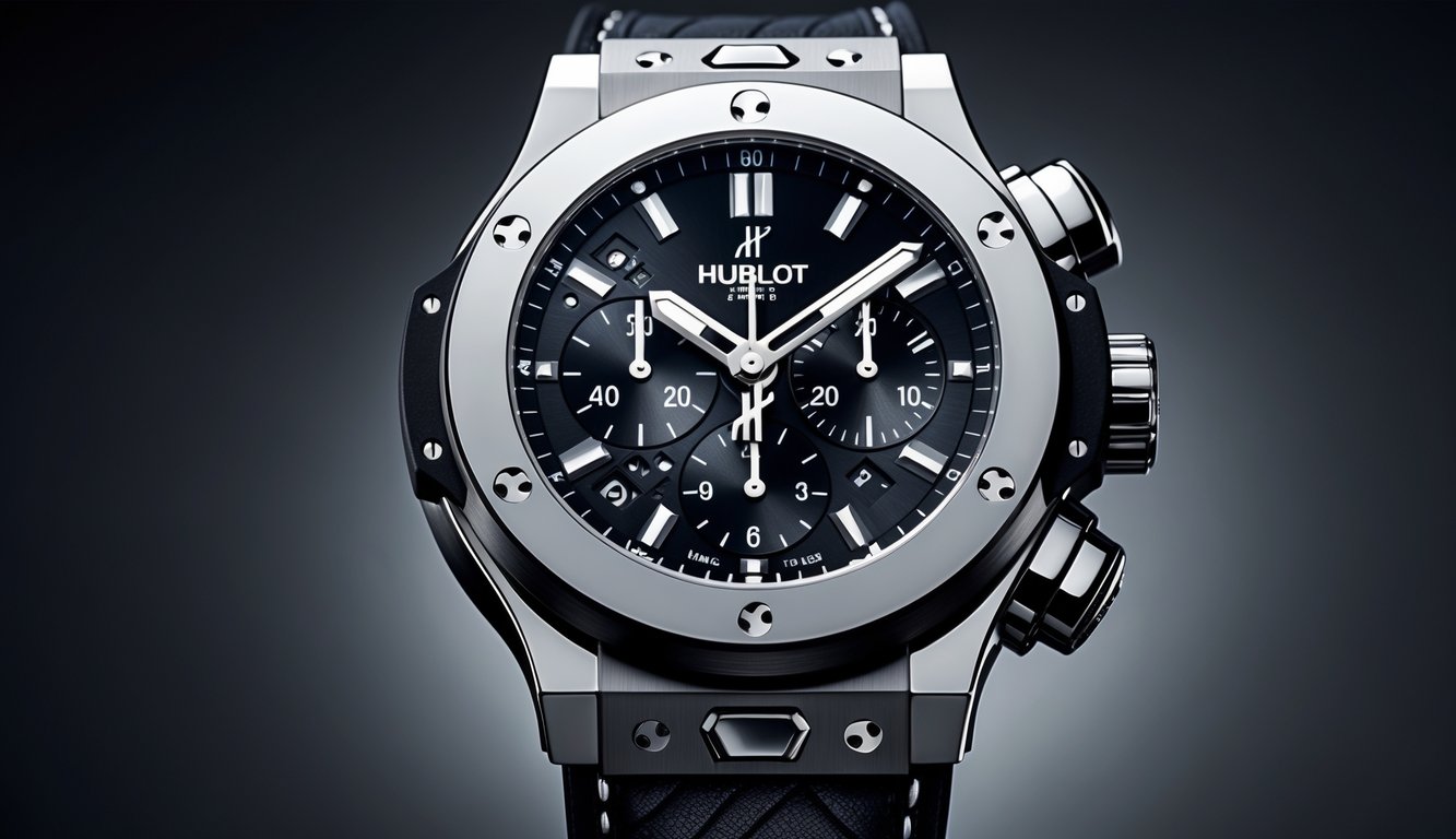 Foto jam tangan Hublot Big Bang terbaru dengan desain mewah dan detail yang jelas.