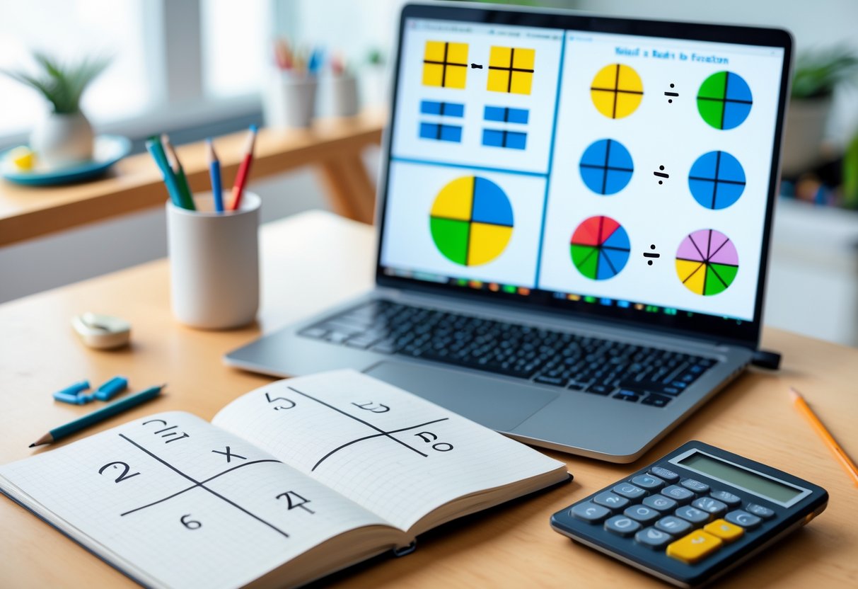 Dijeljenje razlomaka: Pravila, primjeri i praktična primjena
