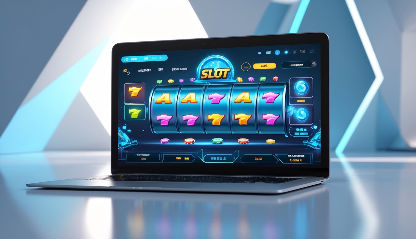 Antarmuka platform game slot modern dengan ikon permainan yang berwarna-warni dan tampilan yang bersih dan stabil.