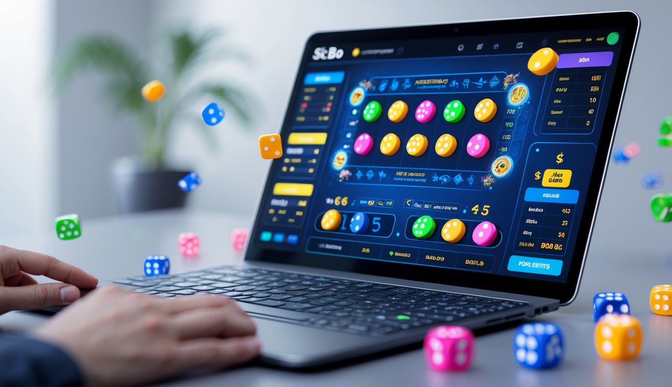 Seseorang menggunakan perangkat digital untuk bermain permainan Judi Sicbo online dengan berbagai mode permainan yang interaktif.