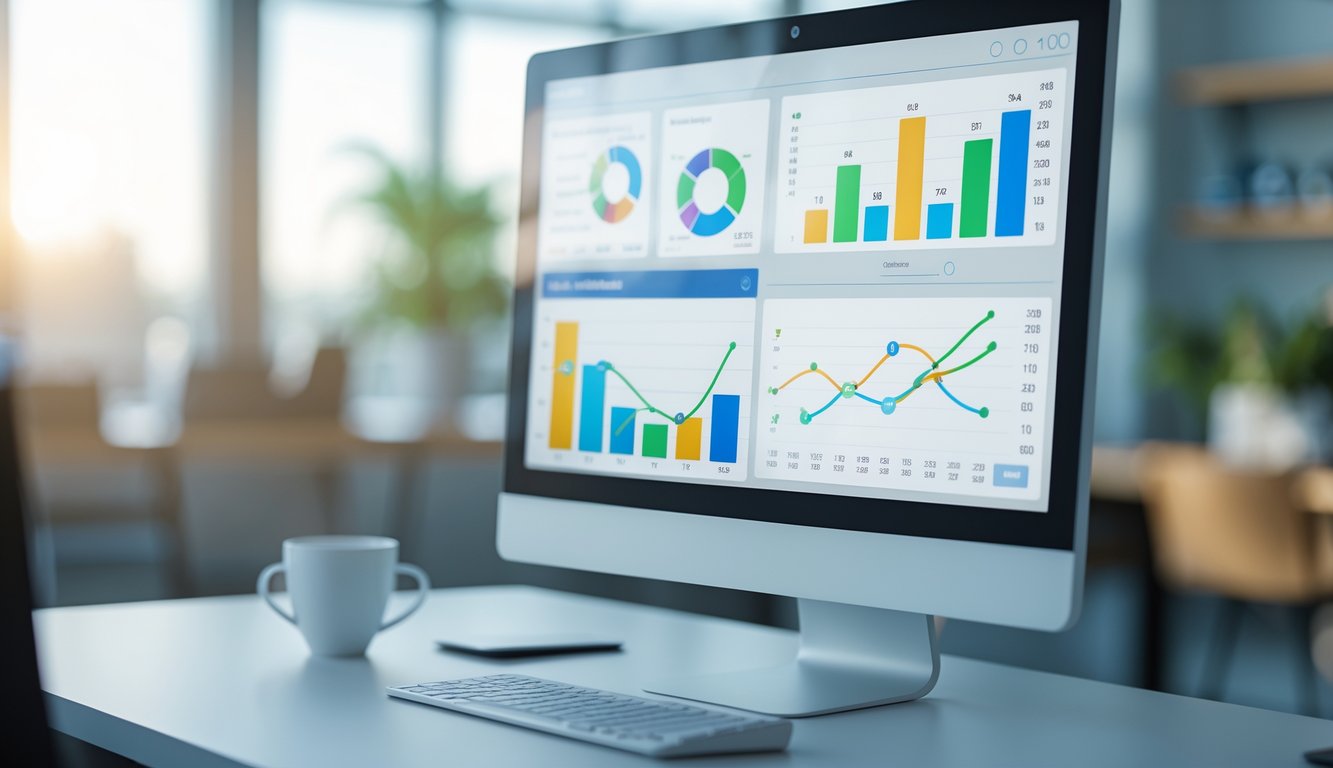 Antarmuka digital modern yang menampilkan grafik dan tabel statistik terkait prediksi angka togel.
