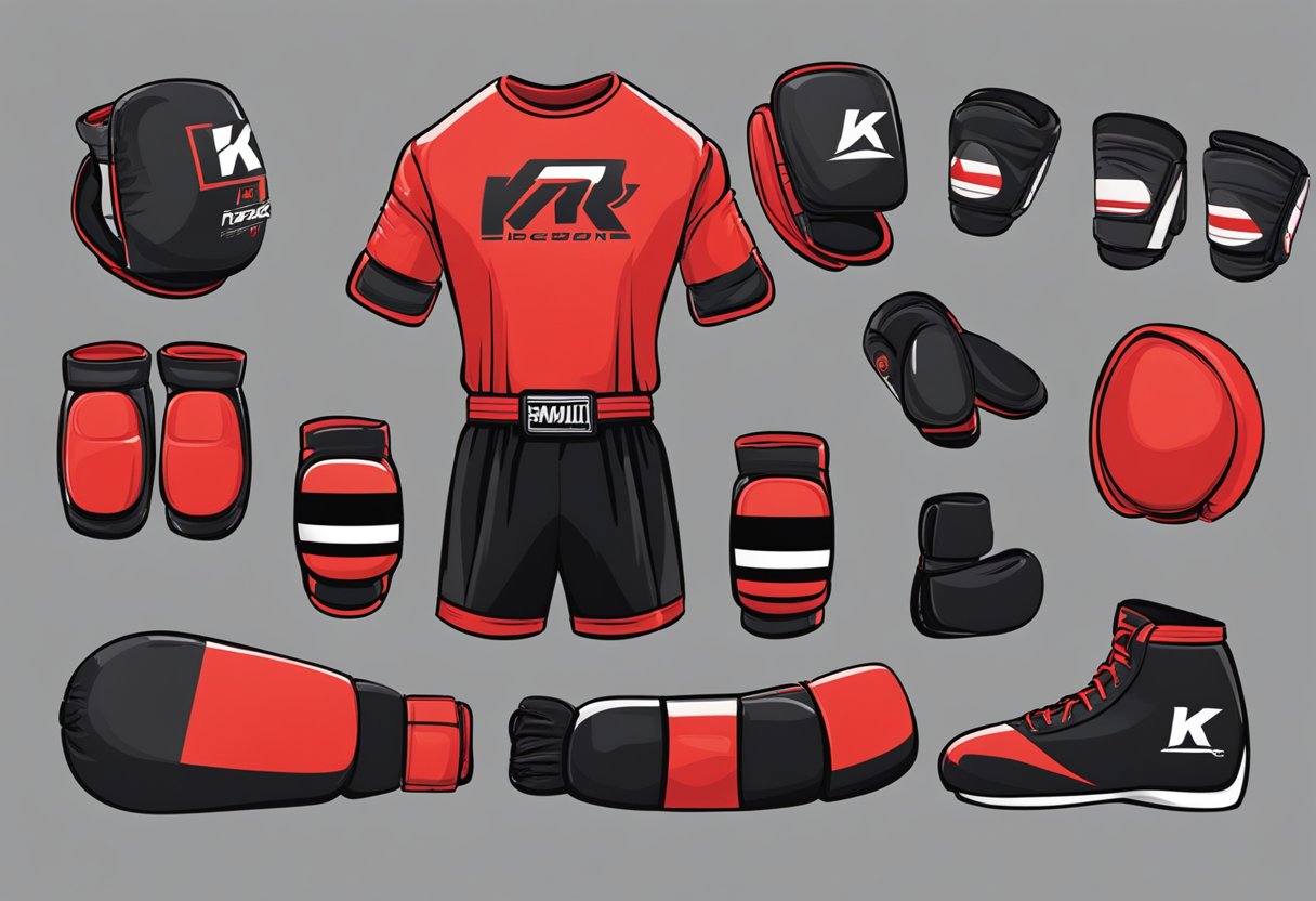 k1 kickboxing attire illustration