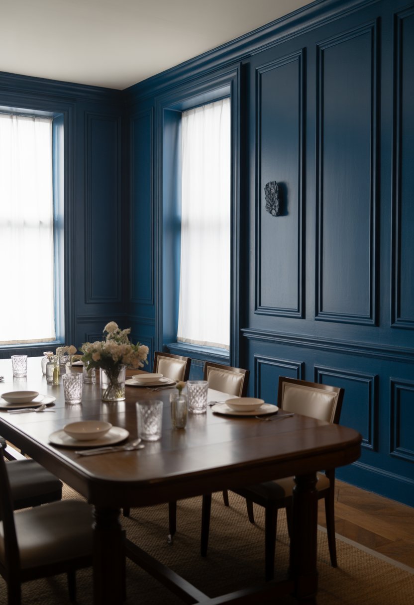 Navy Dining Table 20 Navy Blue Dining Room Ideas to Elevate Your Home Decor