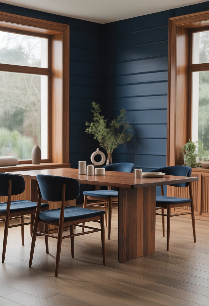 Navy Dining Table 20 Navy Blue Dining Room Ideas to Elevate Your Home Decor