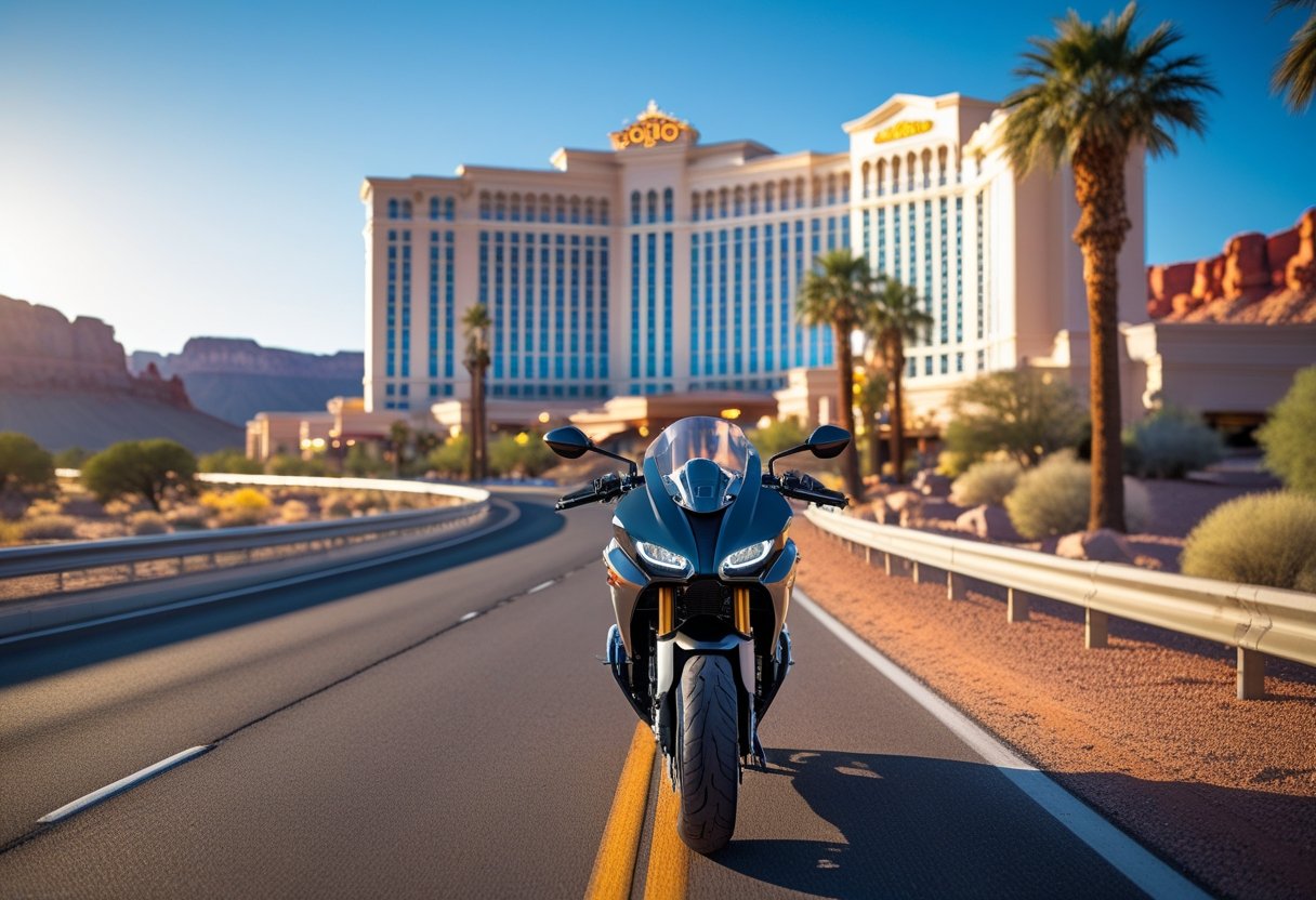 visit casino on motorbike