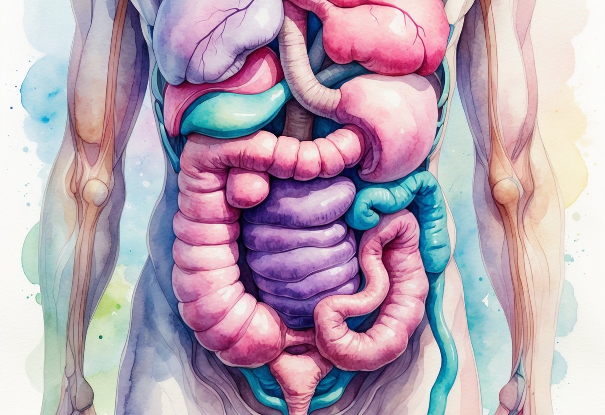 Prikaz gušterače i okolnih organa u tijelu, naglašavajući njezinu ulogu u regulaciji šećera u krvi.