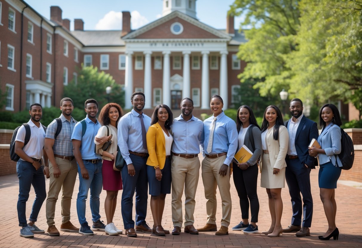 35 Fully Funded Scholarships | University of North Carolina Chapel Hill 2026 30 A diverse group of university students and faculty standing together outdoors on a sunny day with campus buildings and trees in the background.