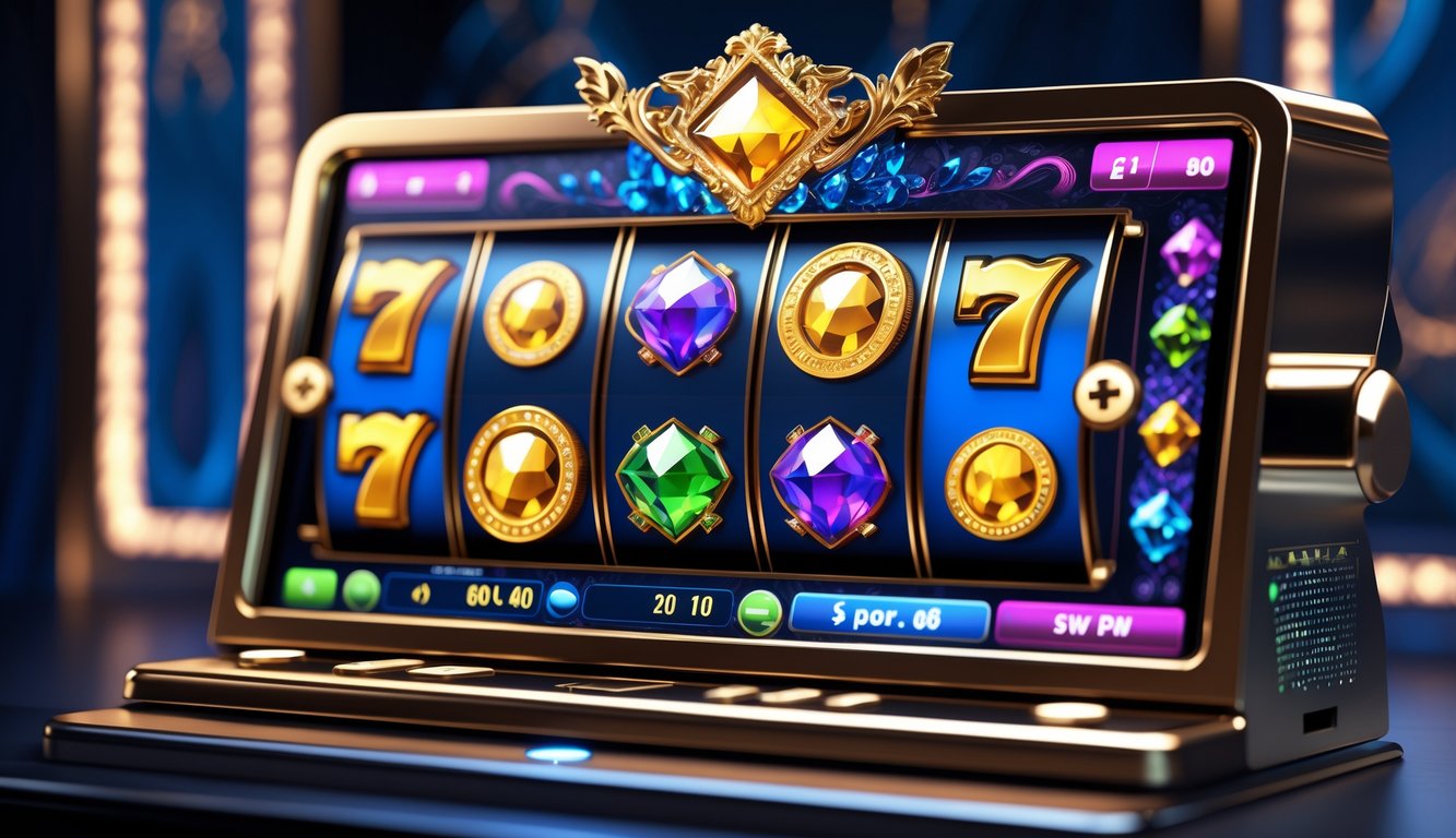 Tampilan layar mesin slot online dengan tema eksklusif dan visual mewah.