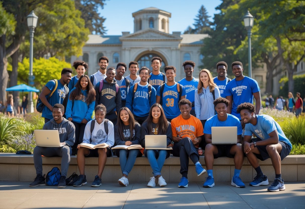 A diverse, studying and