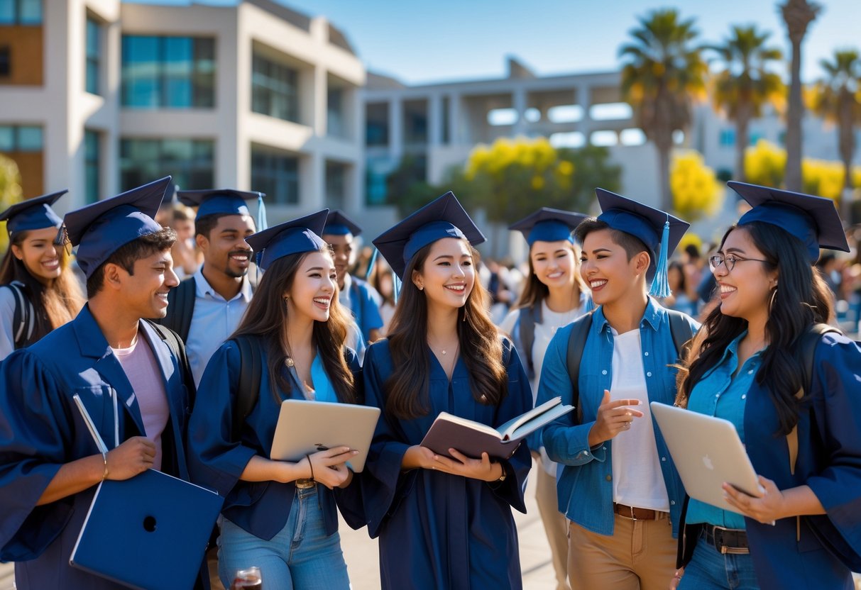 A diverse, smiling and