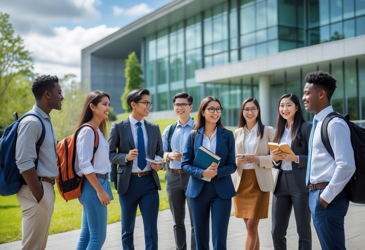 A diverse, talking and