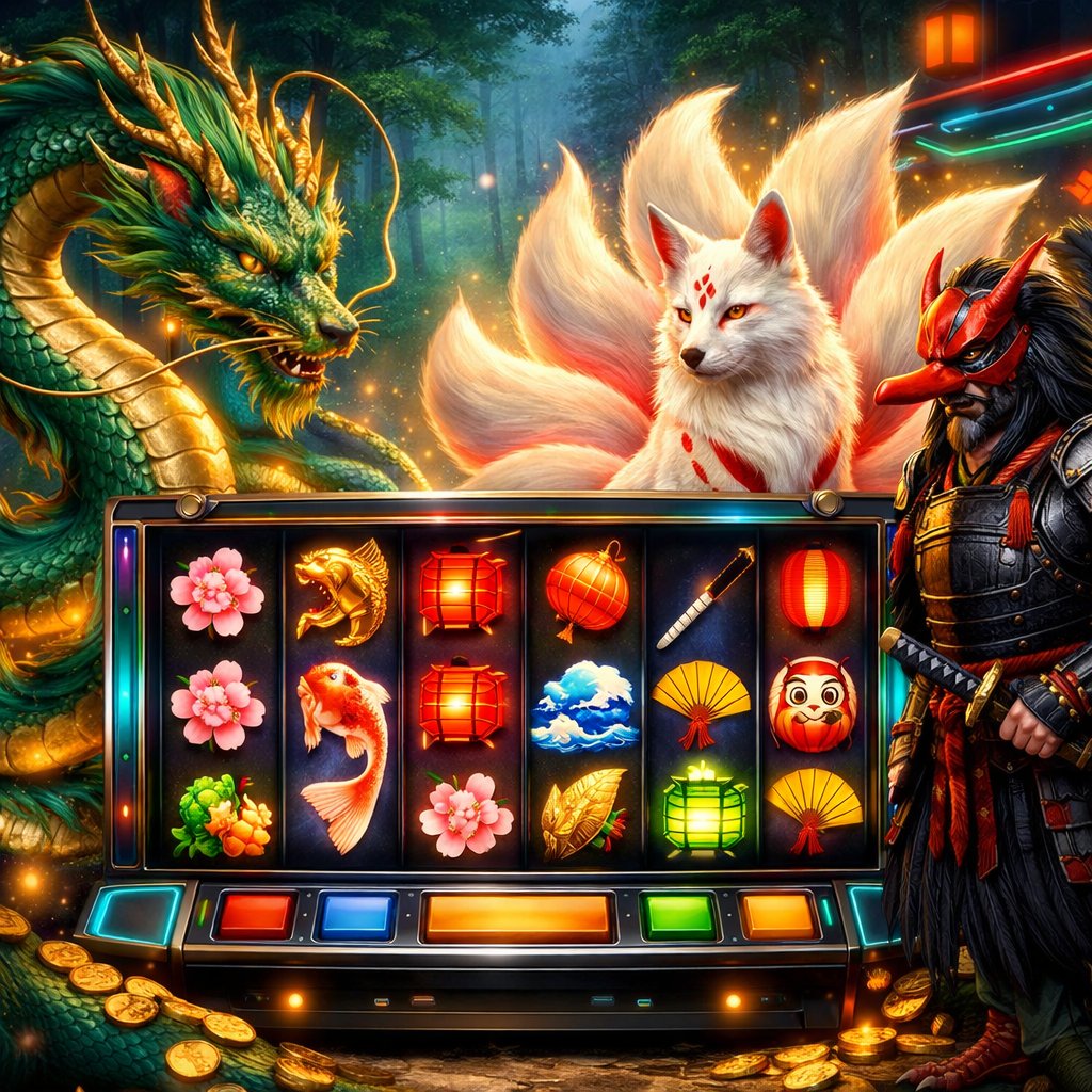 A collection of Japanese mythical creatures