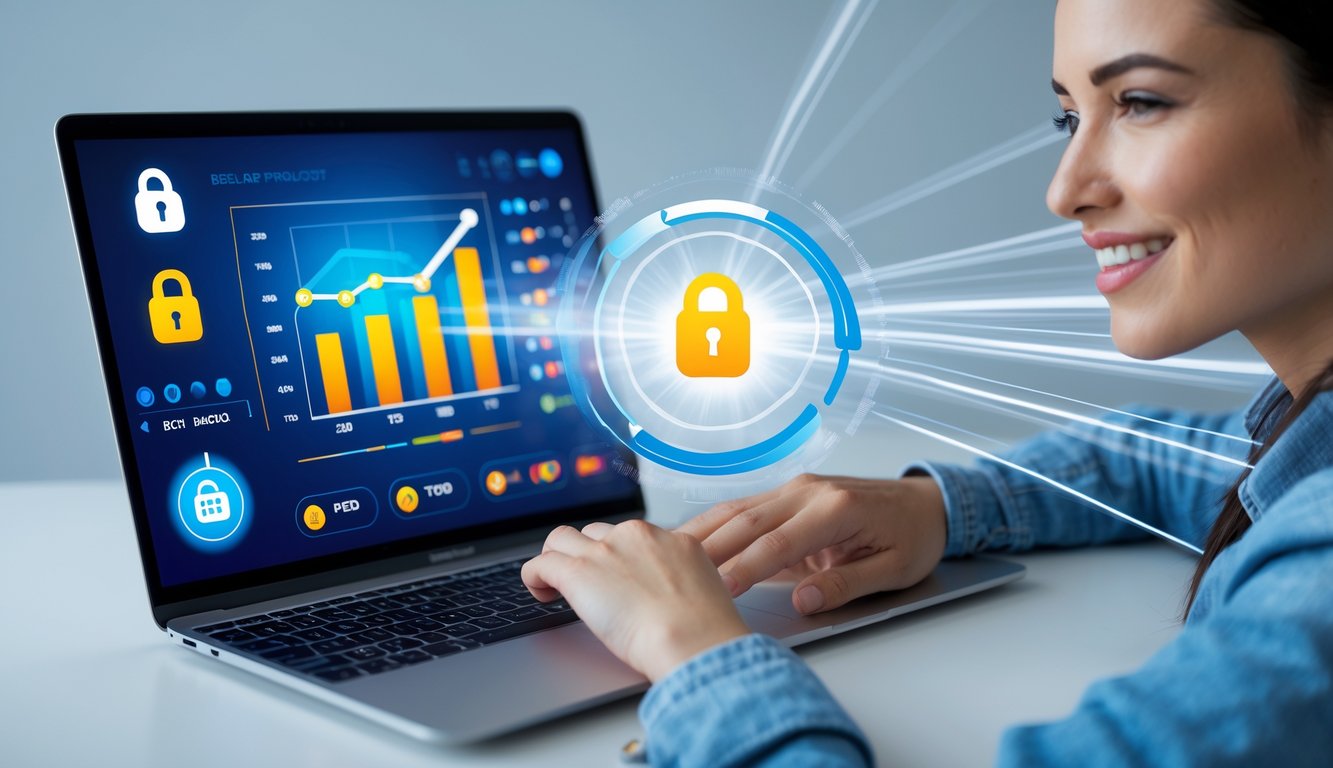 Seseorang menggunakan komputer dengan tampilan antarmuka situs togel yang aman dan cepat dibayar.