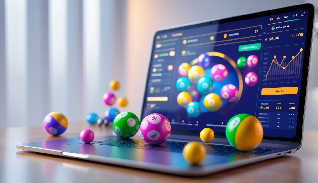 Tampilan antarmuka permainan online 2D dan 3D dengan grafik warna-warni dan data statistik pada layar komputer.