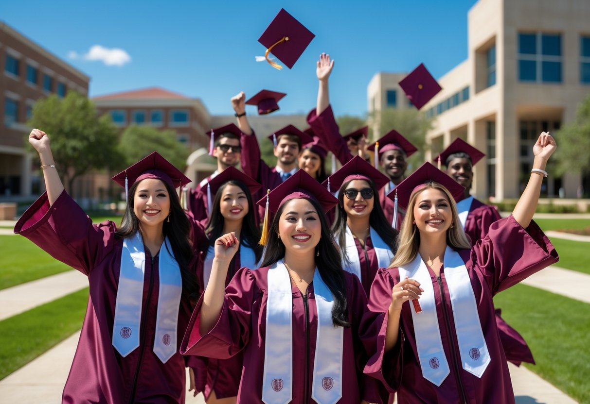 45 Fully Funded Scholarships | Texas A&M University 2026 11 A group, holding diplomas