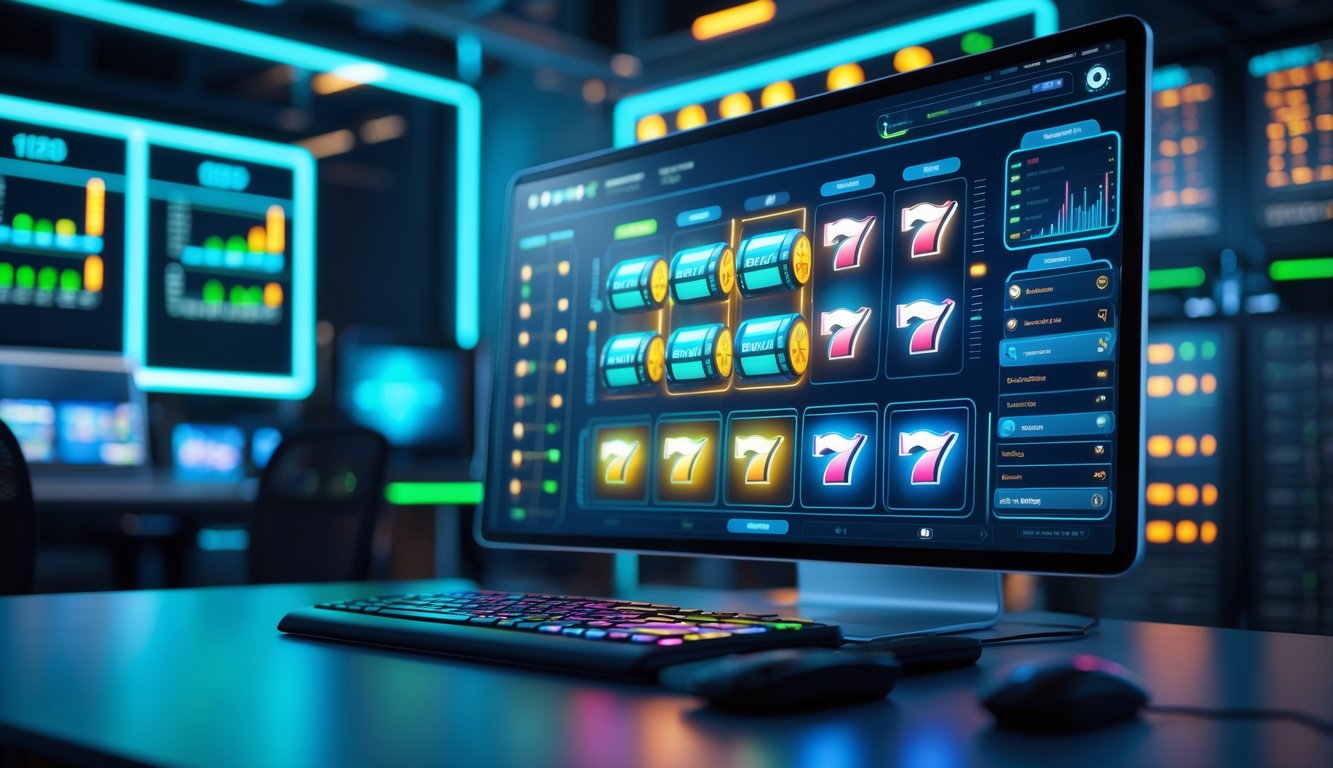 Lingkungan permainan online dengan mesin slot digital dan server teknologi tinggi yang stabil.