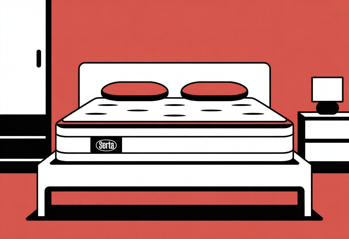 A simple bedroom scene with a neatly made mattress on a low bed frame.