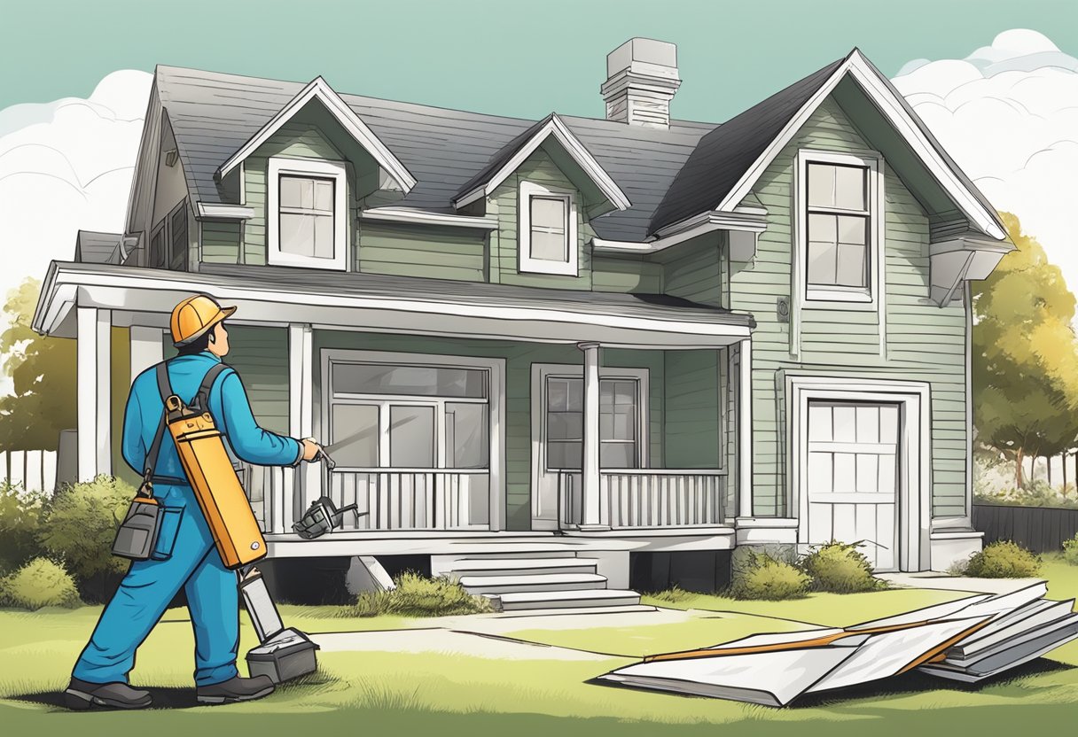 How Much Does a Home Inspection Cost Image of a home inspector examining a house