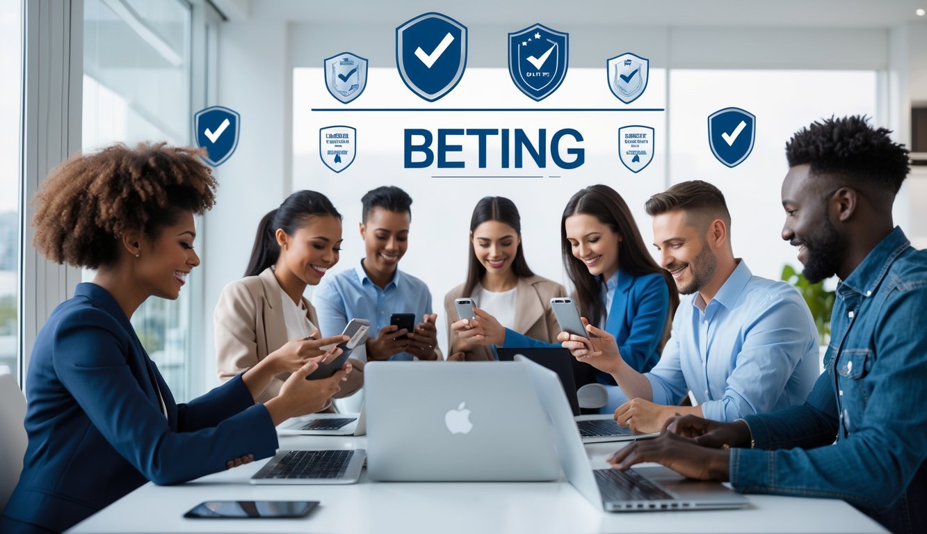 Beberapa orang menggunakan perangkat elektronik untuk memasang taruhan online di lingkungan yang modern dan terpercaya.