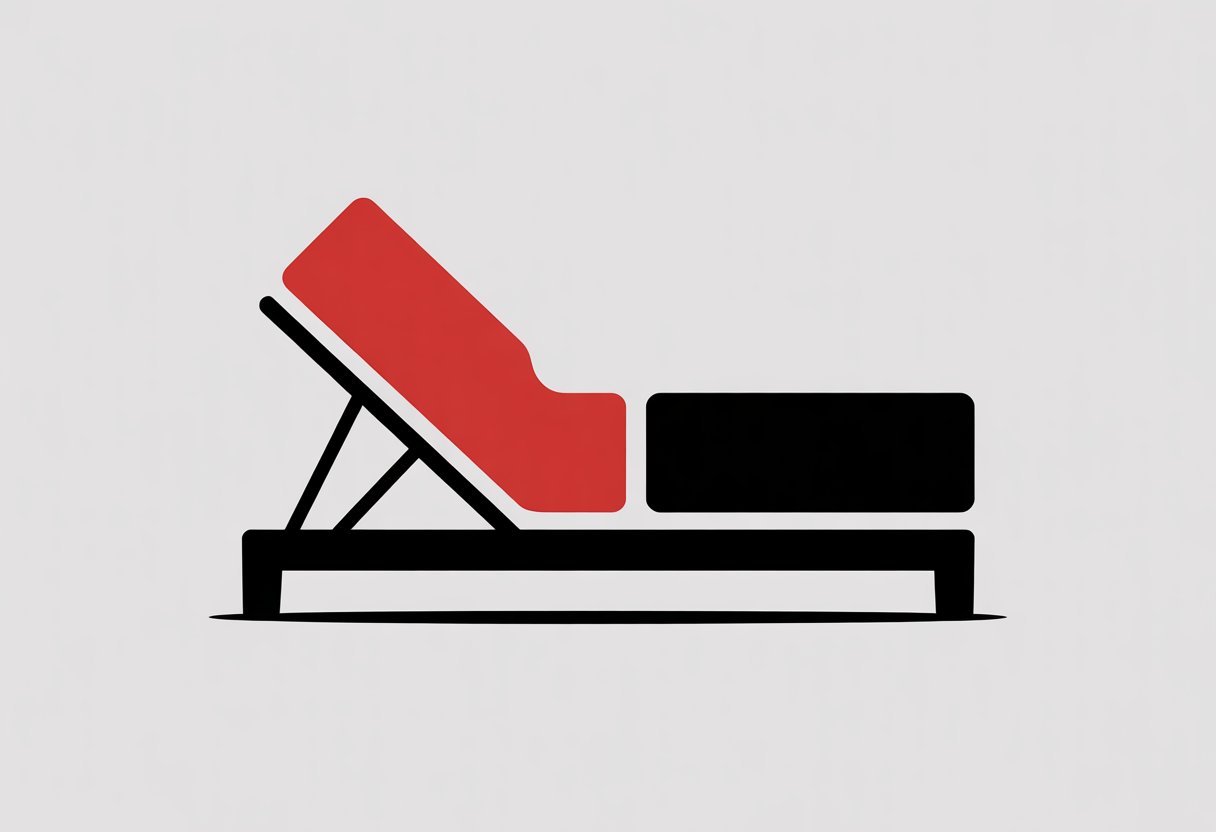 An adjustable bed frame with two mattresses side by side, one flexible and one rigid, illustrating which mattress types to avoid with adjustable bases.