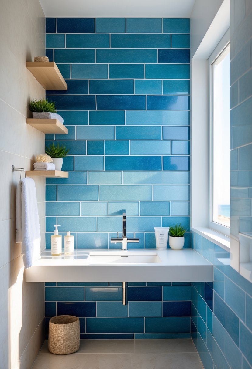 15 Calm Blue Bathroom Decor Ideas | Footted
