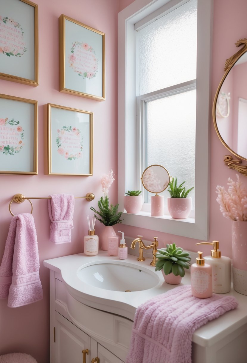 18 Cute Girly Bathroom Decor Ideas for Small Spaces | Footted