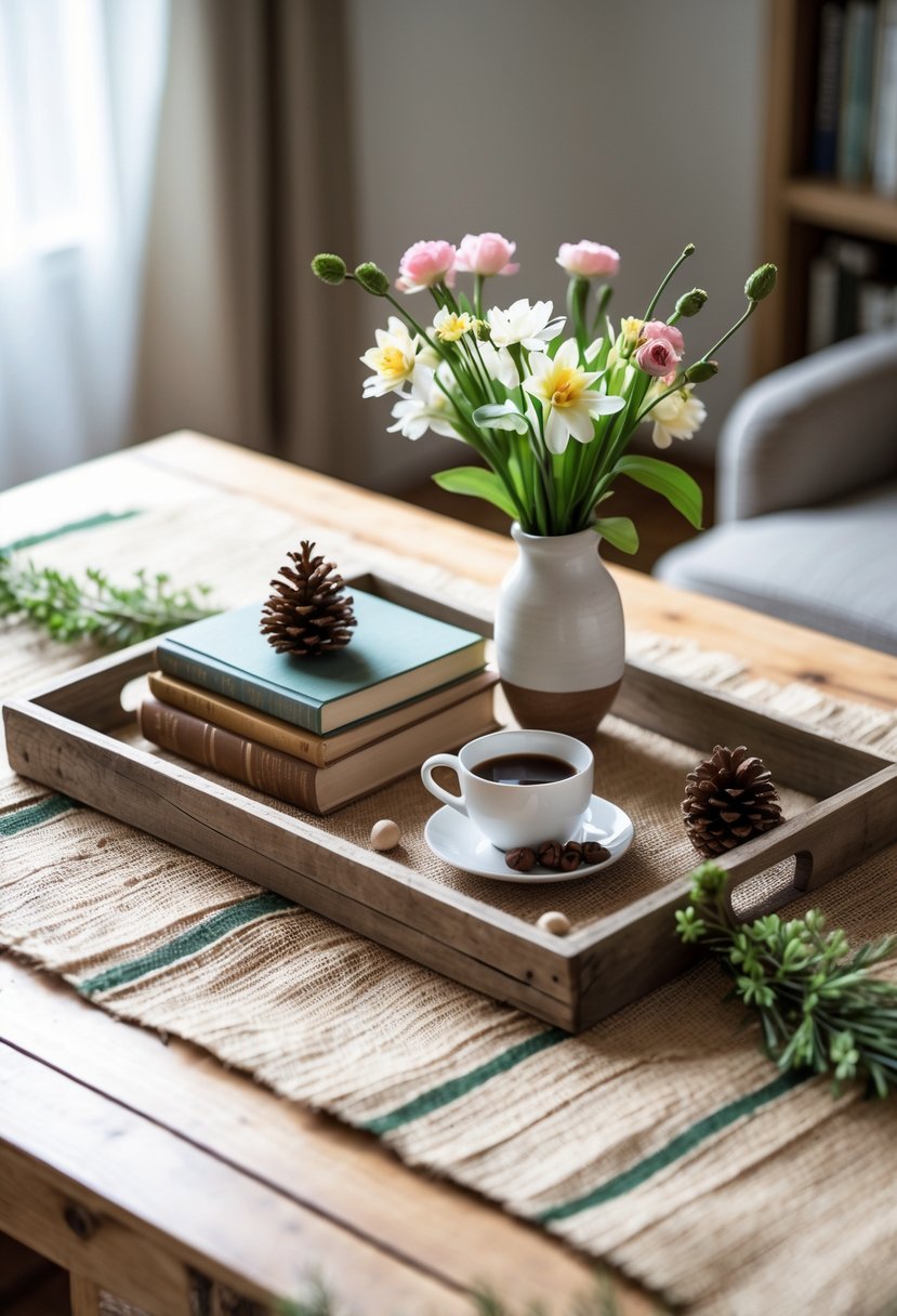 15 Spring Coffee Table Decor Ideas for Your Living Room | Footted